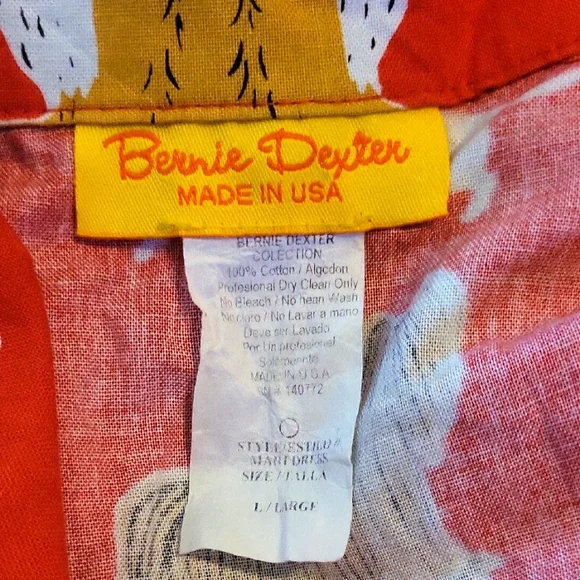 Bernie Dexter Vibrant Red and Cream Dress - Picture 2 of 7